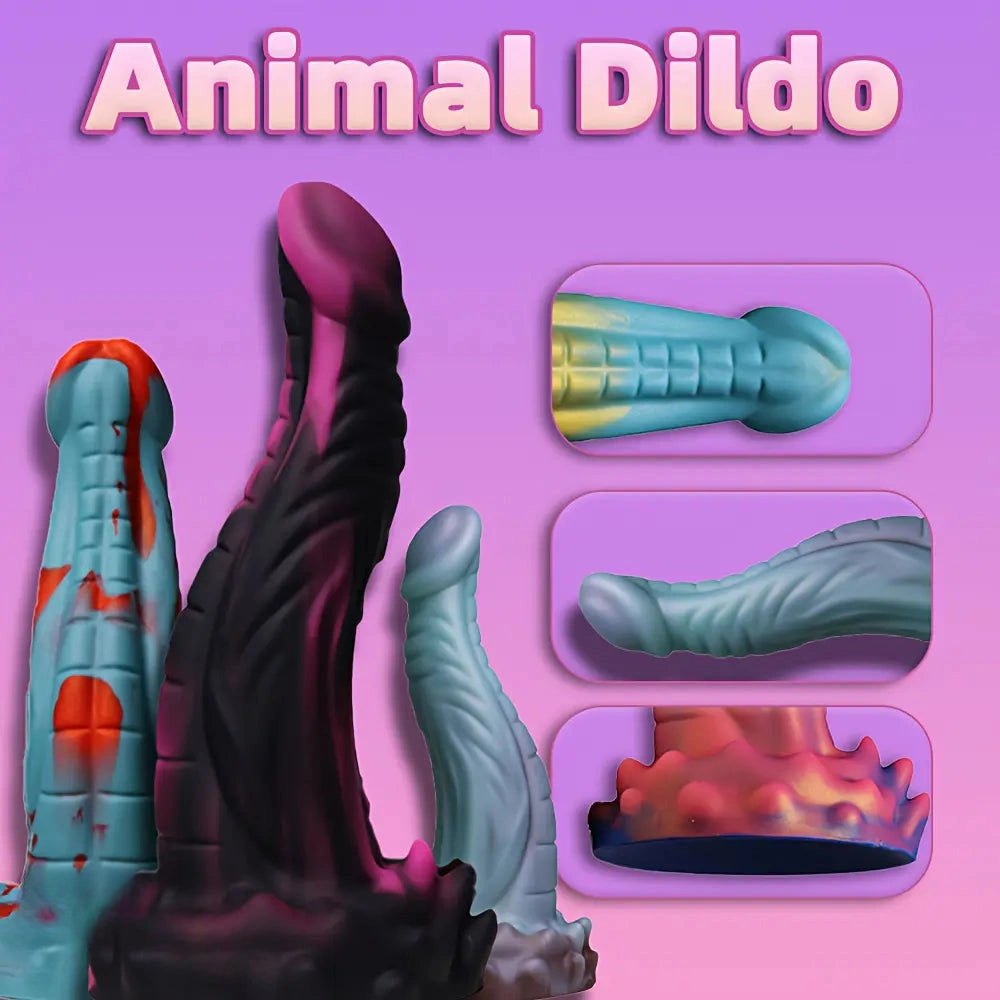 Dragon Scale Fantasy Dildo 8.27in - Silicone Monster Dildo