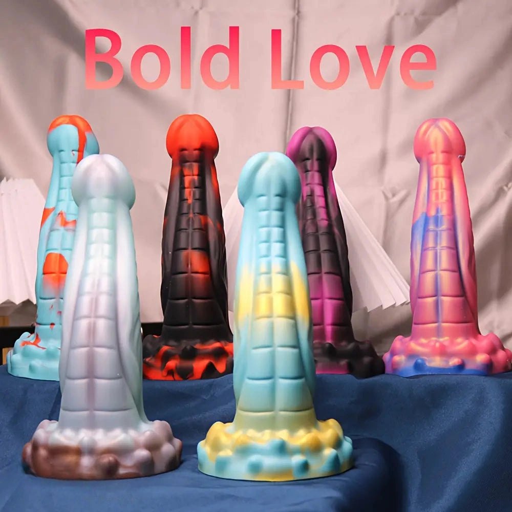 Dragon Scale Fantasy Dildo 8.27in - Silicone Monster Dildo