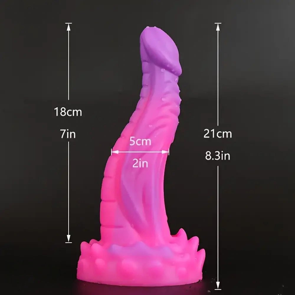Dragon Scale Fantasy Dildo 8.27in - Silicone Monster Dildo