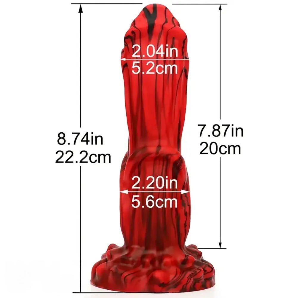 Dragon Scale Fantasy Dildo 8.74 In - Silicone Dragon Dildo