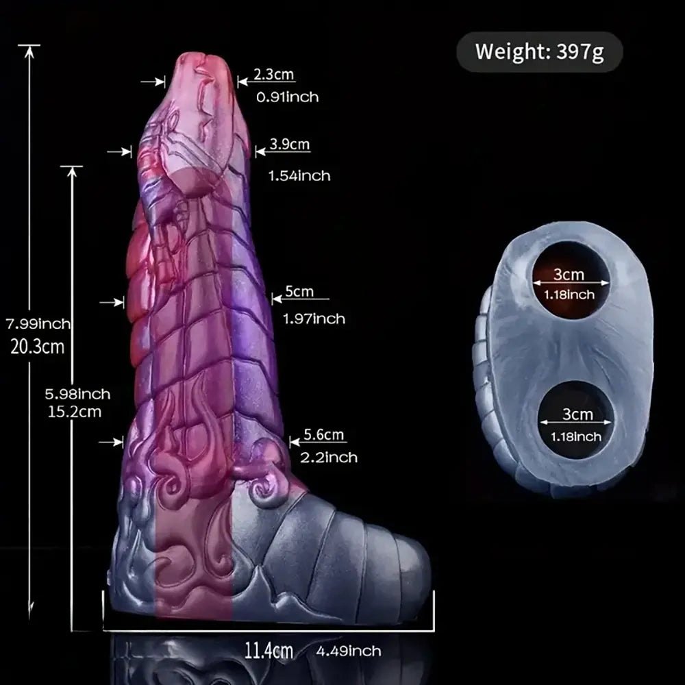 Dragon Scale Fantasy Dildo - Silicone Dragon Dildo