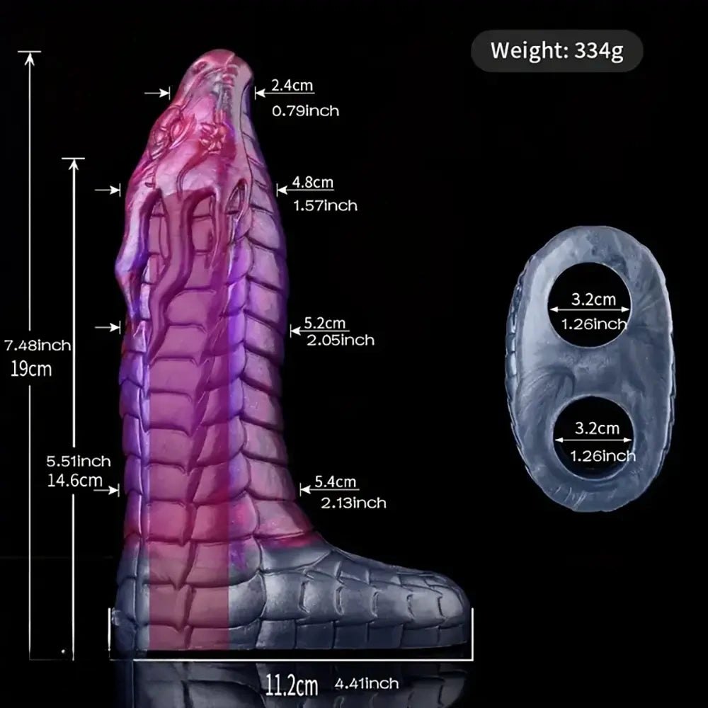 Dragon Scale Fantasy Dildo - Silicone Dragon Dildo