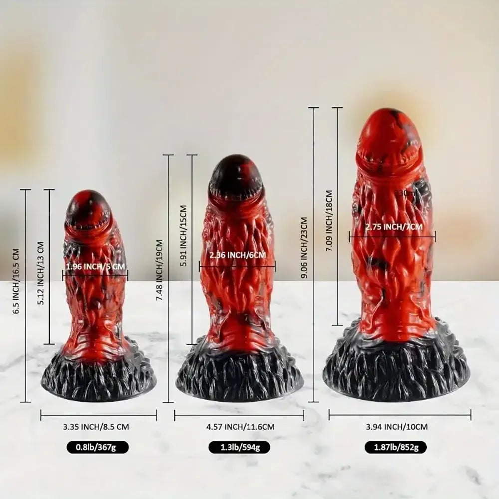 Dragon Scale Fantasy Silicone Dildo - Monster Fantasy Dildo