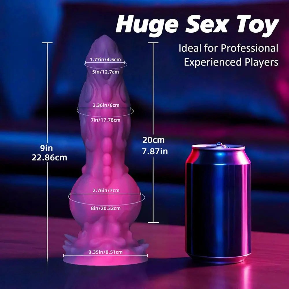 Dragon Scale Fantasy Dildo 9in - Fantasy Silicone Dildo