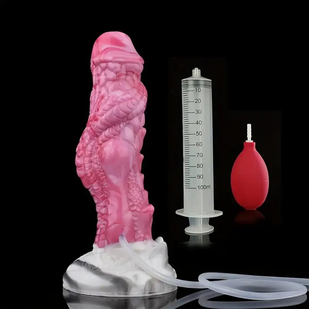 Dragon Scale Fantasy Dildo - Squirting Alien Dragon Dildo