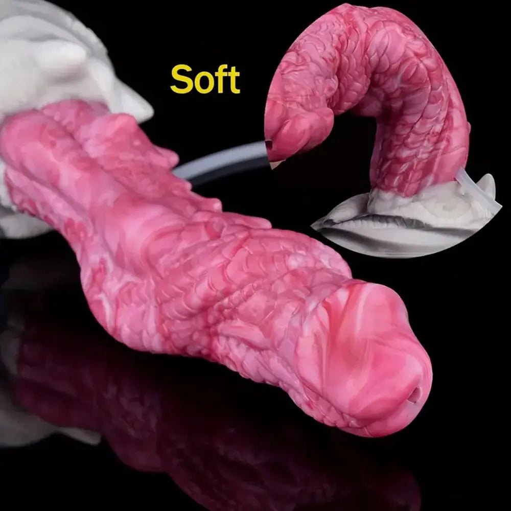 Dragon Scale Fantasy Dildo - Squirting Alien Dragon Dildo