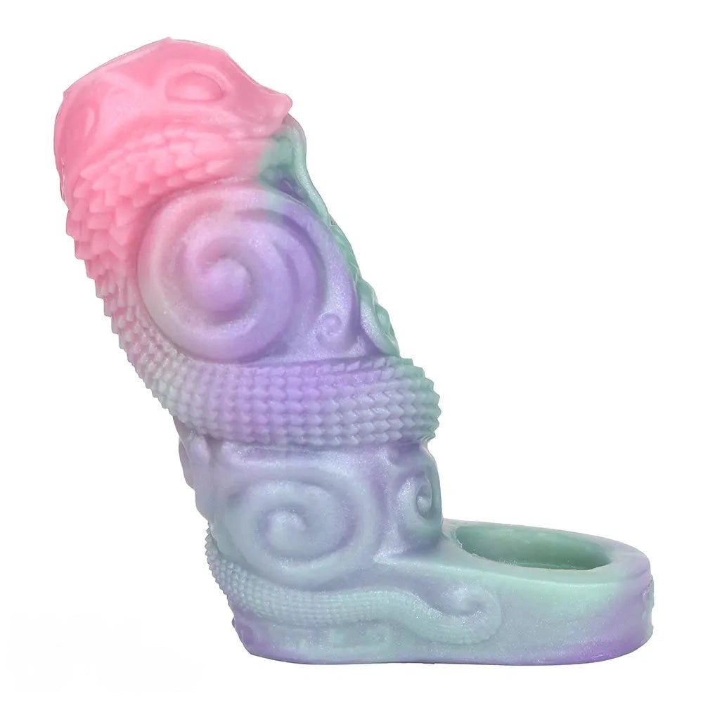 Dragon Scale Hollow Sleeve - Silicone Fantasy Dildo Sleeve