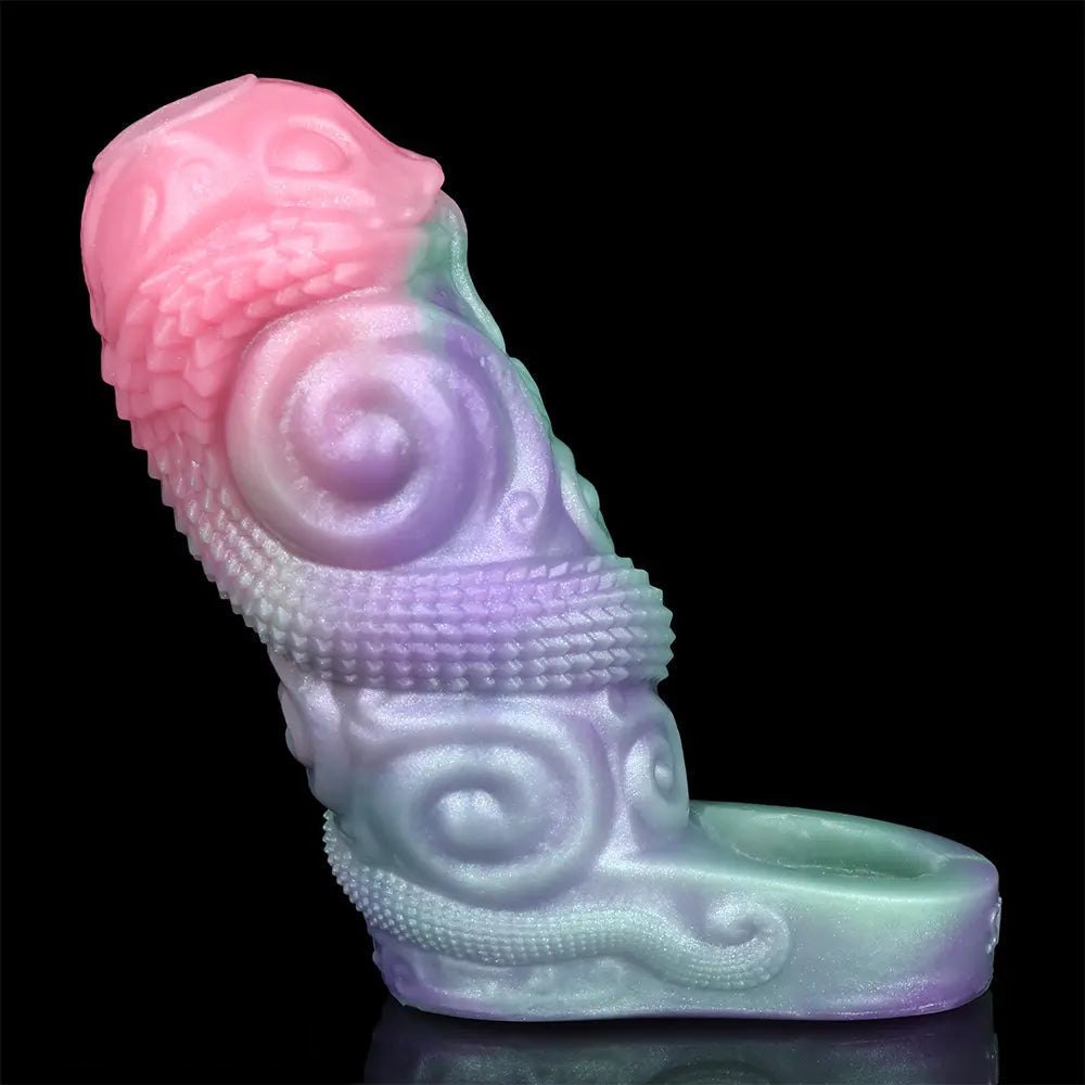 Dragon Scale Hollow Sleeve - Silicone Fantasy Dildo Sleeve
