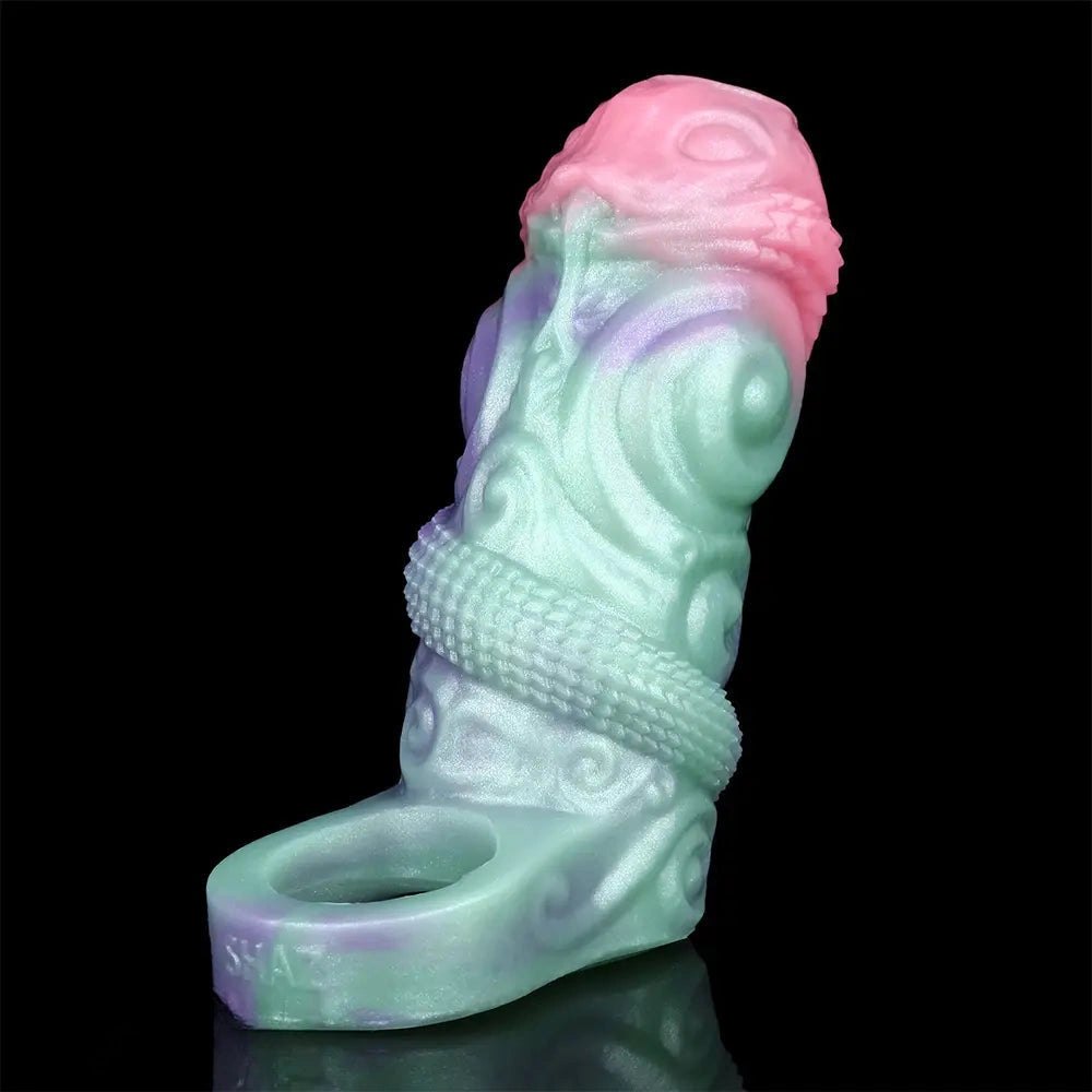 Dragon Scale Hollow Sleeve - Silicone Fantasy Dildo Sleeve