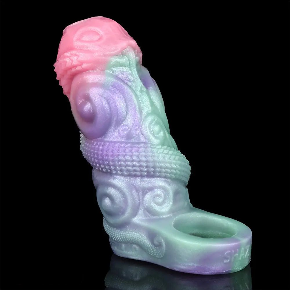Dragon Scale Hollow Sleeve - Silicone Fantasy Dildo Sleeve