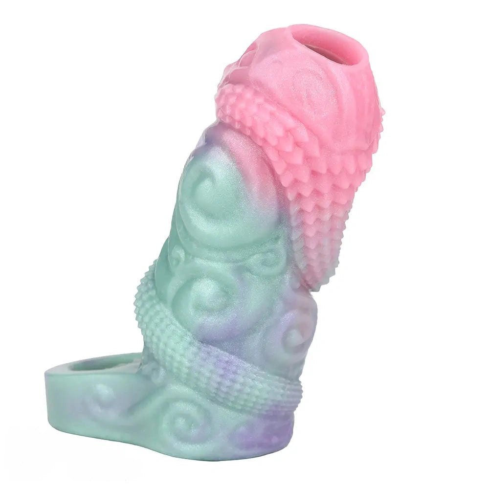Dragon Scale Hollow Sleeve - Silicone Fantasy Dildo Sleeve