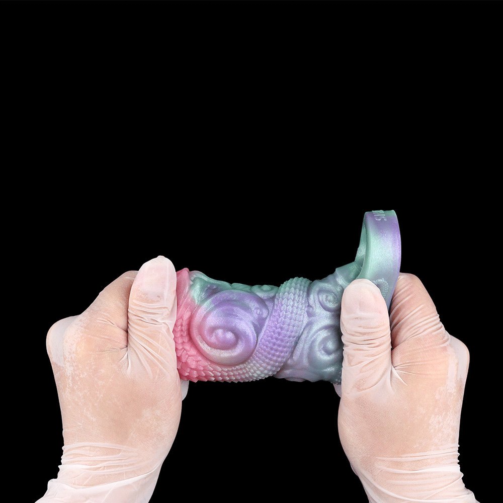 Dragon Scale Hollow Sleeve - Silicone Fantasy Dildo Sleeve