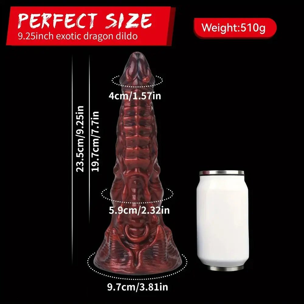 Dragon Scale Knotted Dildo - Knotted Dog Dildo