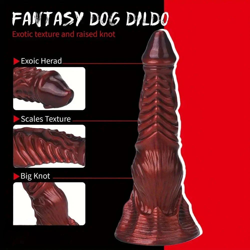 Dragon Scale Knotted Dildo - Knotted Dog Dildo