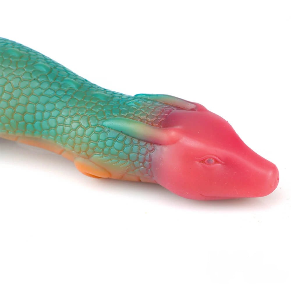 Dragon Scale Ombre Fantasy Dildo - Silicone Monster Dildo