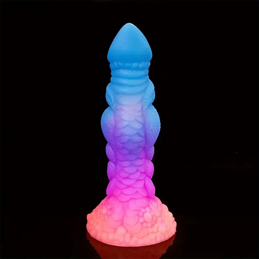 Dragon Scale Fantasy Dildo - Colorful Silicone Dragon Dildo