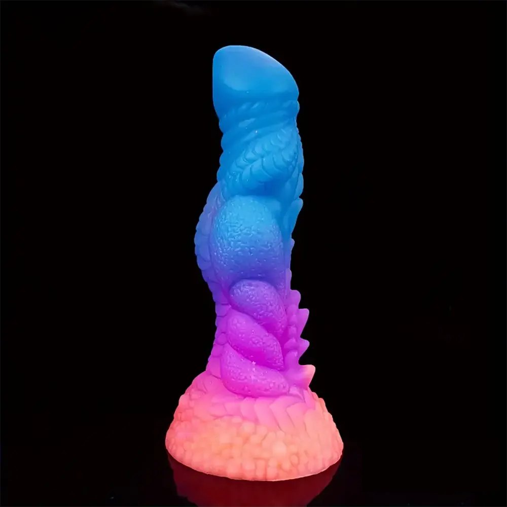 Dragon Scale Fantasy Dildo - Colorful Silicone Dragon Dildo