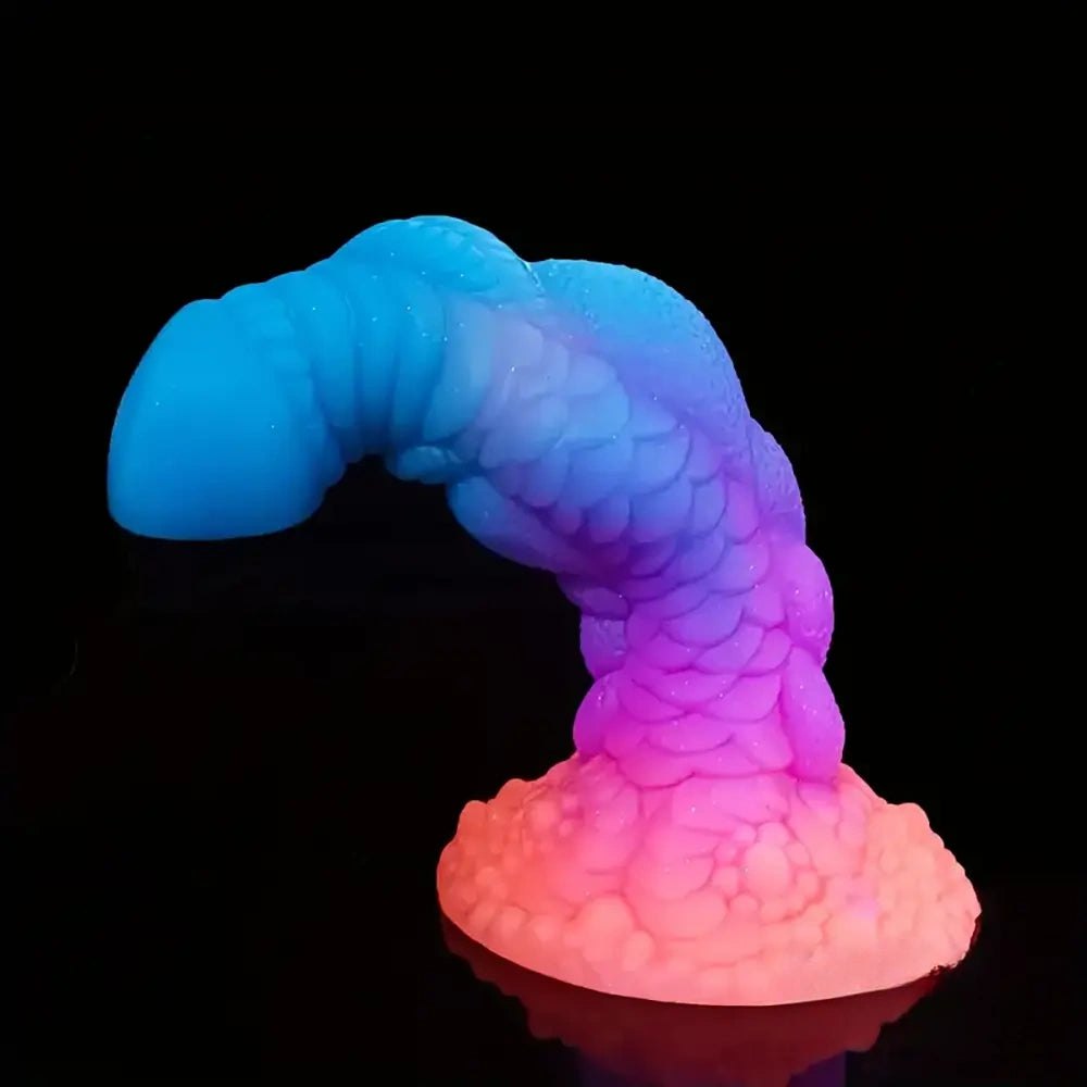 Dragon Scale Fantasy Dildo - Colorful Silicone Dragon Dildo