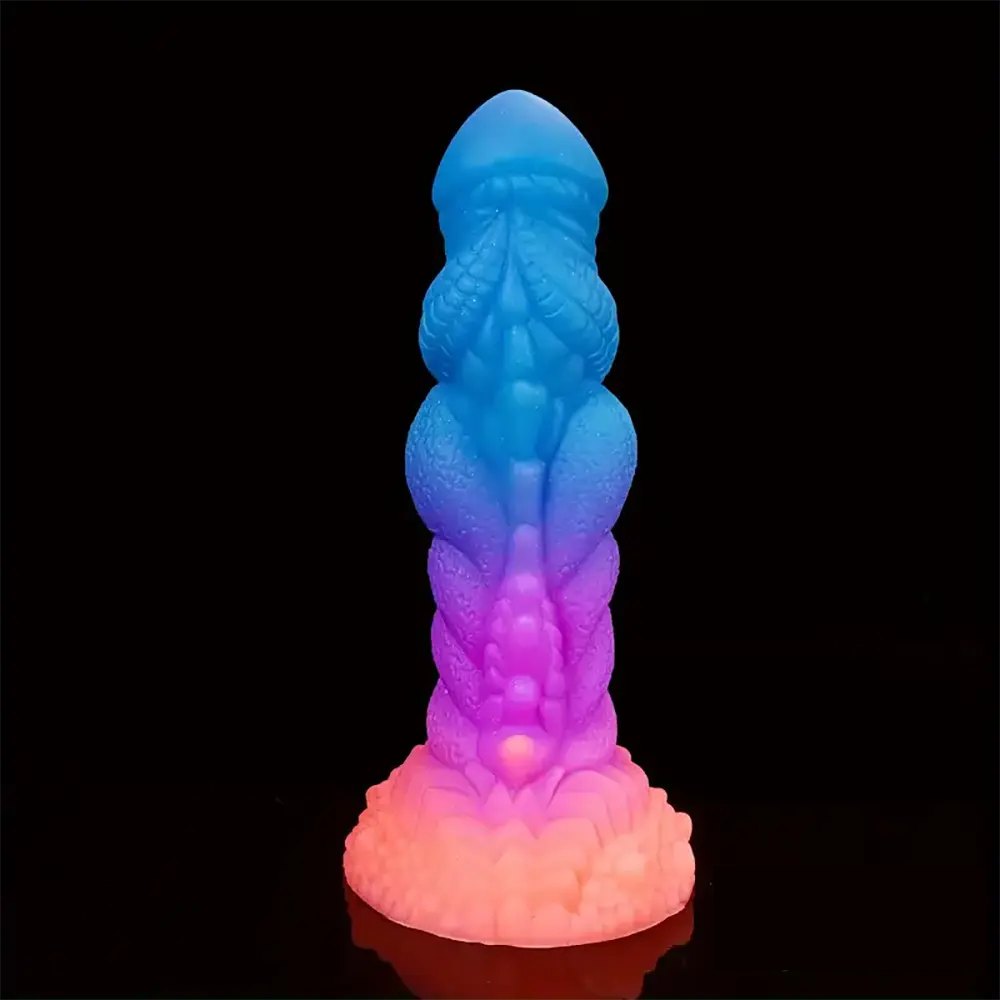 Dragon Scale Fantasy Dildo - Colorful Silicone Dragon Dildo