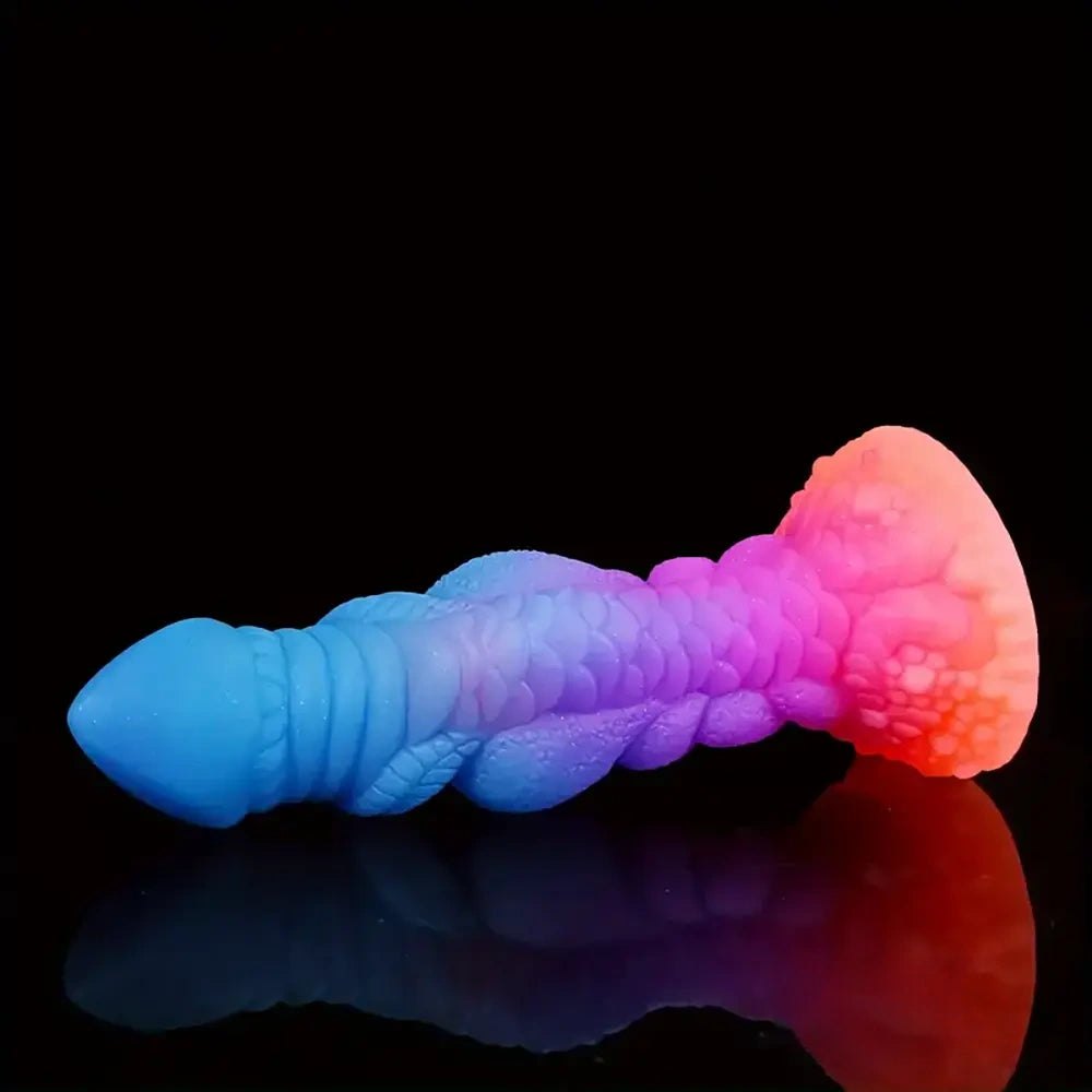 Dragon Scale Fantasy Dildo - Colorful Silicone Dragon Dildo