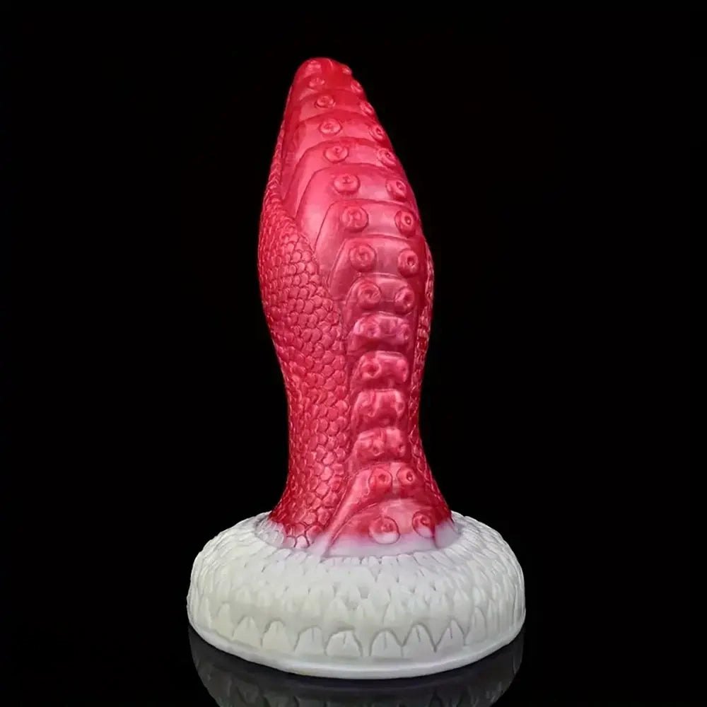 Dragon Scale Fantasy Dildo 9 in - Silicone Fantasy Dildo