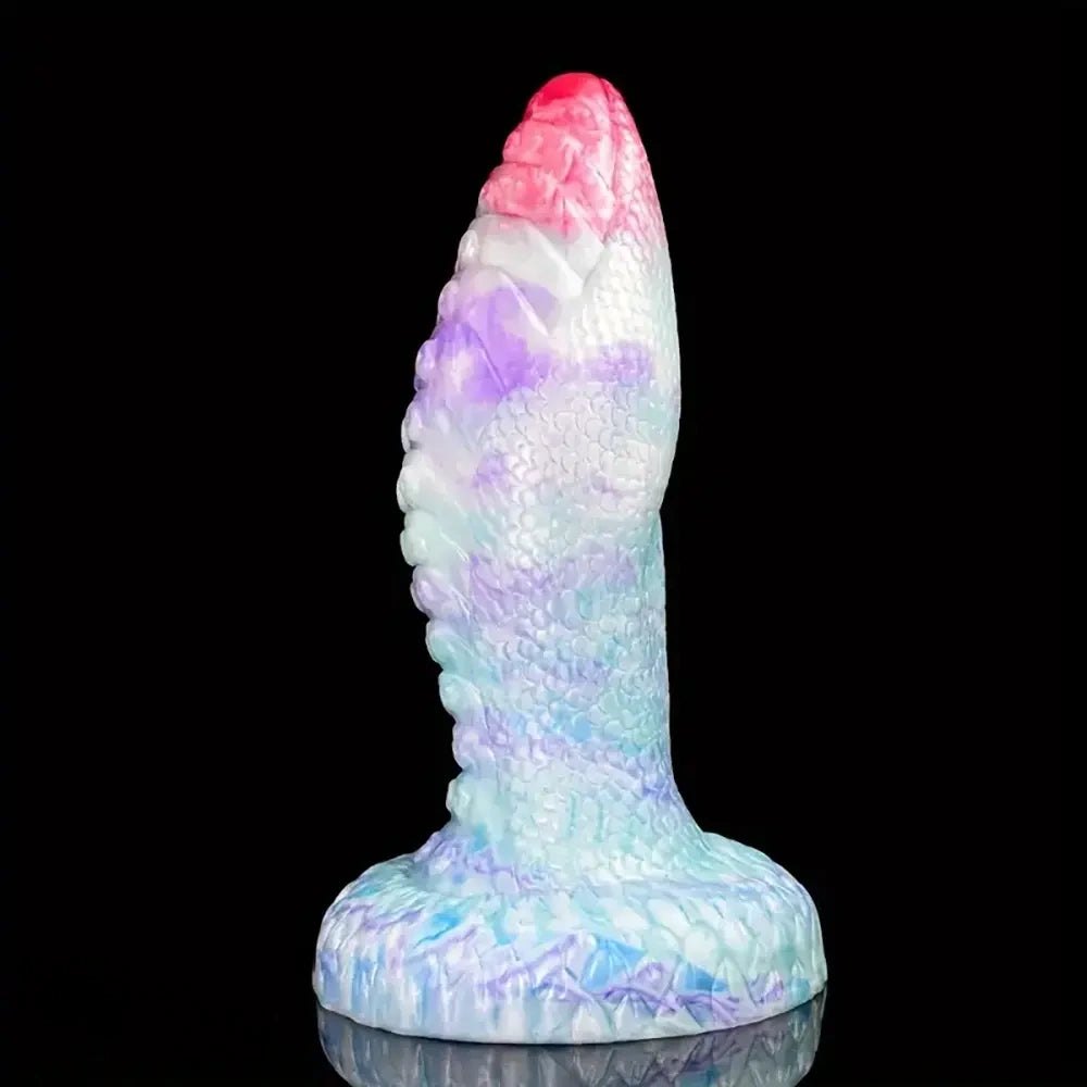 Dragon Scale Fantasy Dildo 9 in - Silicone Fantasy Dildo