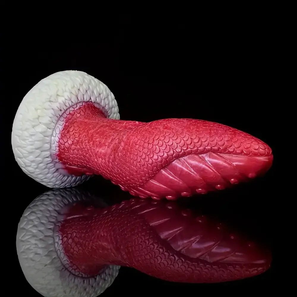 Dragon Scale Fantasy Dildo 9 in - Silicone Fantasy Dildo