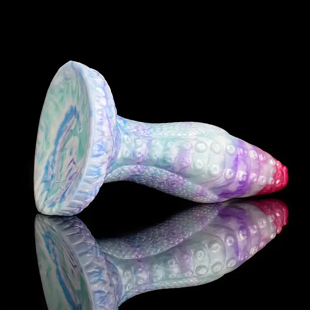 Dragon Scale Fantasy Dildo 9 in - Silicone Fantasy Dildo