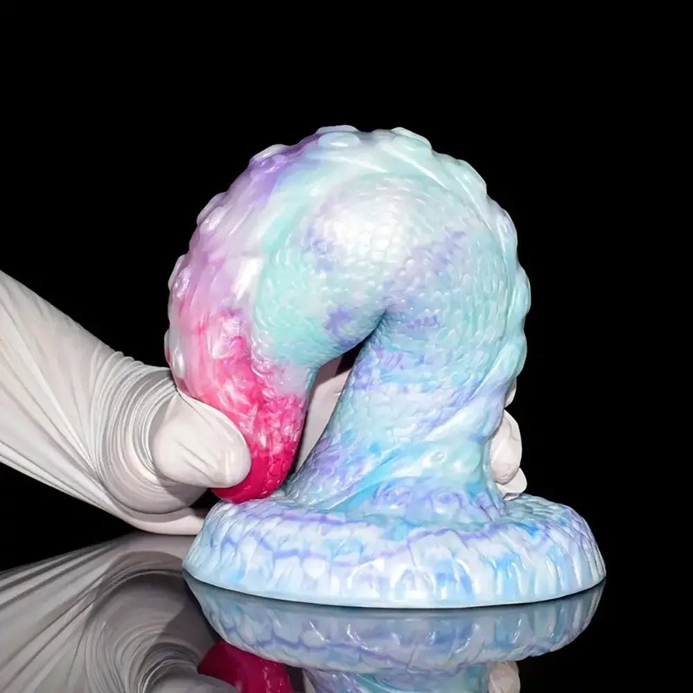 Dragon Scale Fantasy Dildo 9 in - Silicone Fantasy Dildo