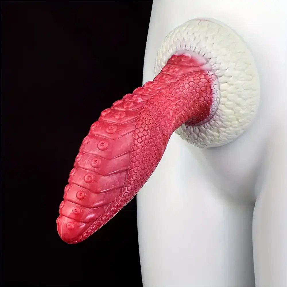 Dragon Scale Fantasy Dildo 9 in - Silicone Fantasy Dildo
