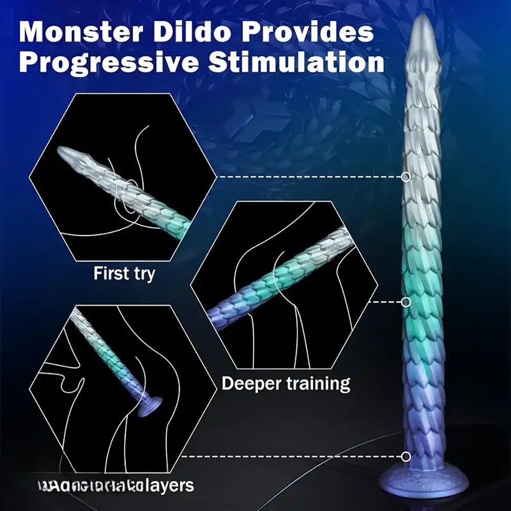 Dragon Scale Fantasy Dildo - Silicone Monster Dildo