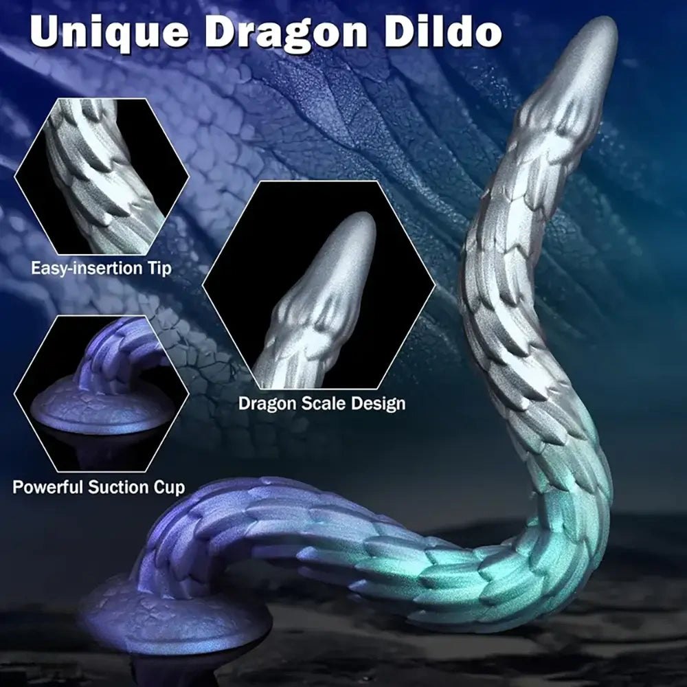 Dragon Scale Fantasy Dildo - Silicone Monster Dildo