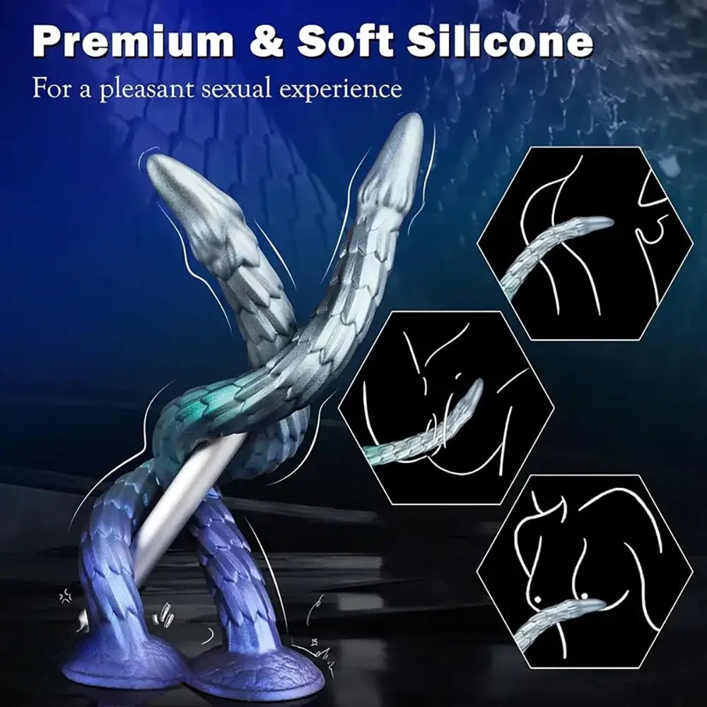 Dragon Scale Fantasy Dildo - Silicone Monster Dildo