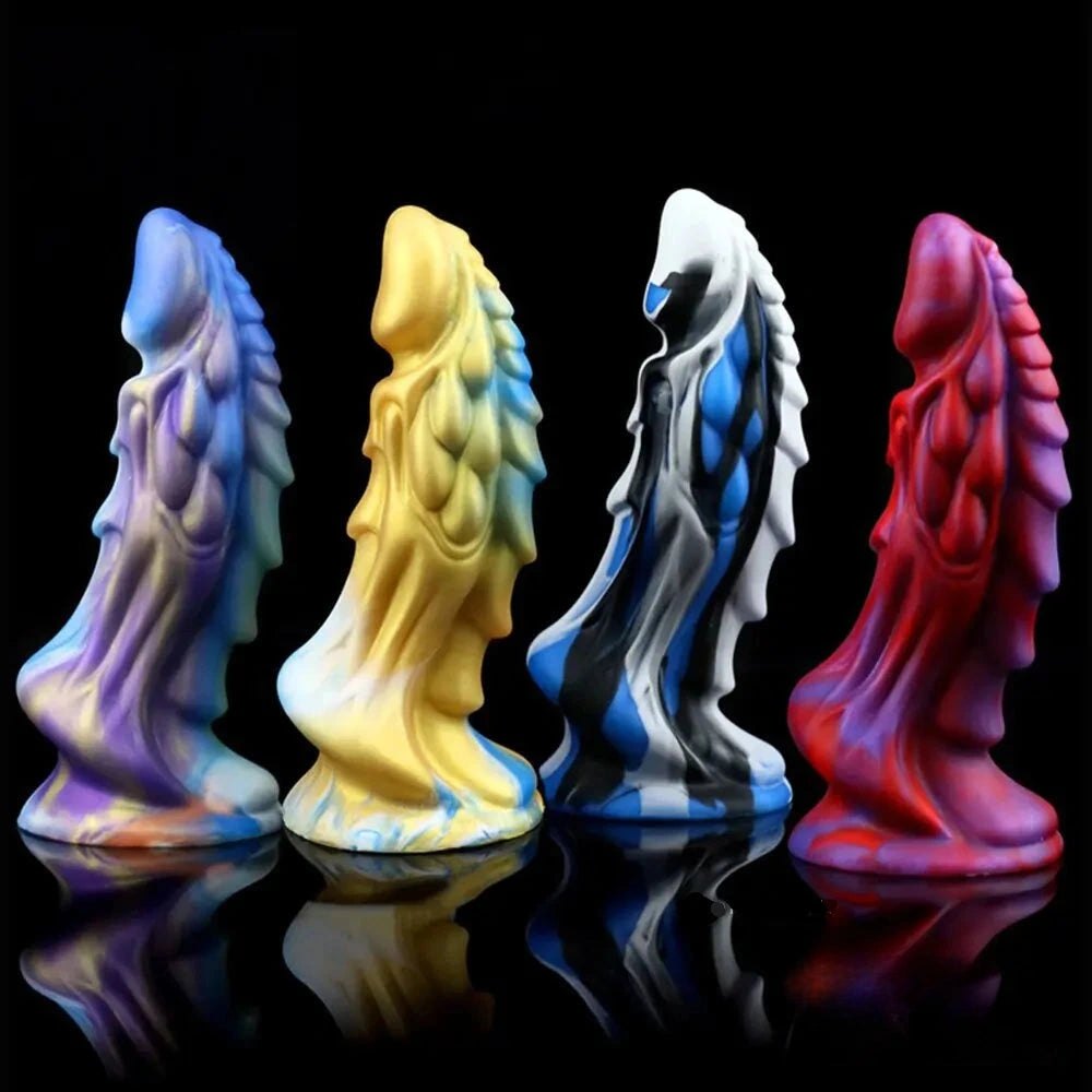 Dragon Scale Fantasy Dildo 7.67in - Silicone Dragon Dildo