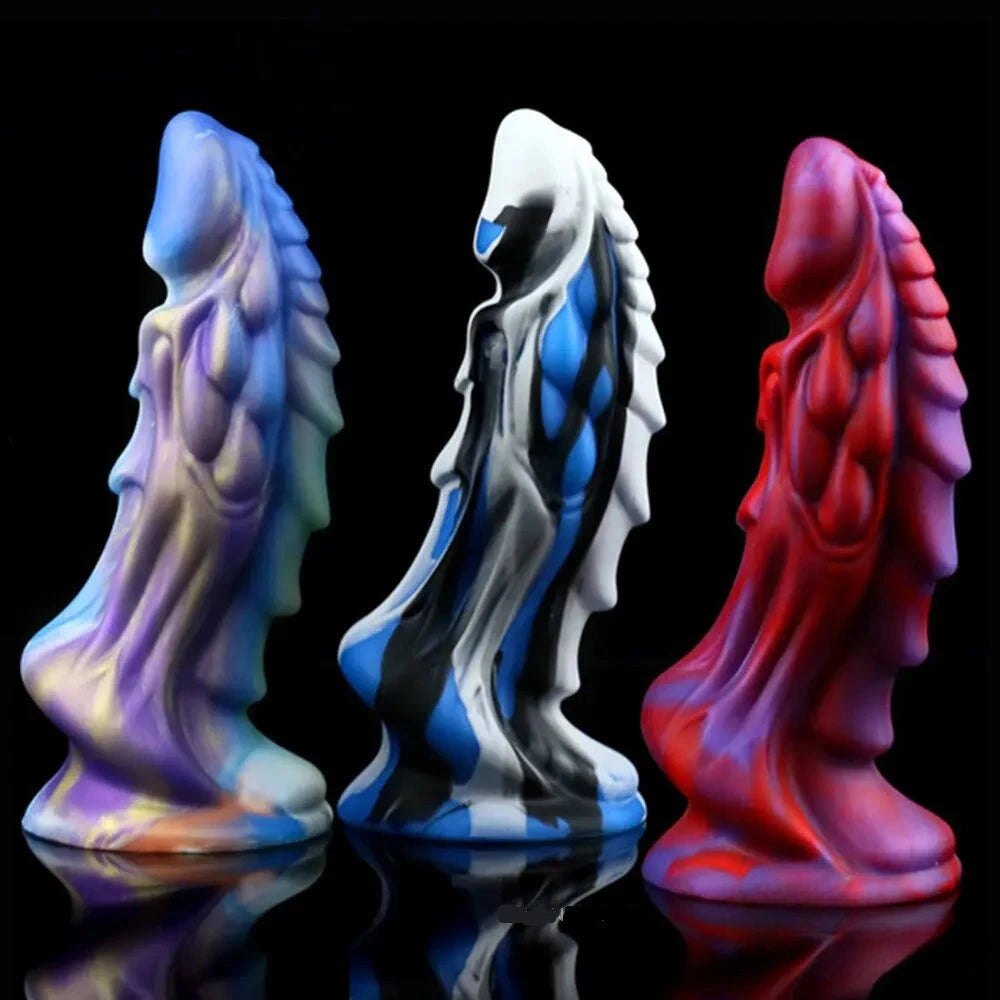 Dragon Scale Fantasy Dildo 7.67in - Silicone Dragon Dildo