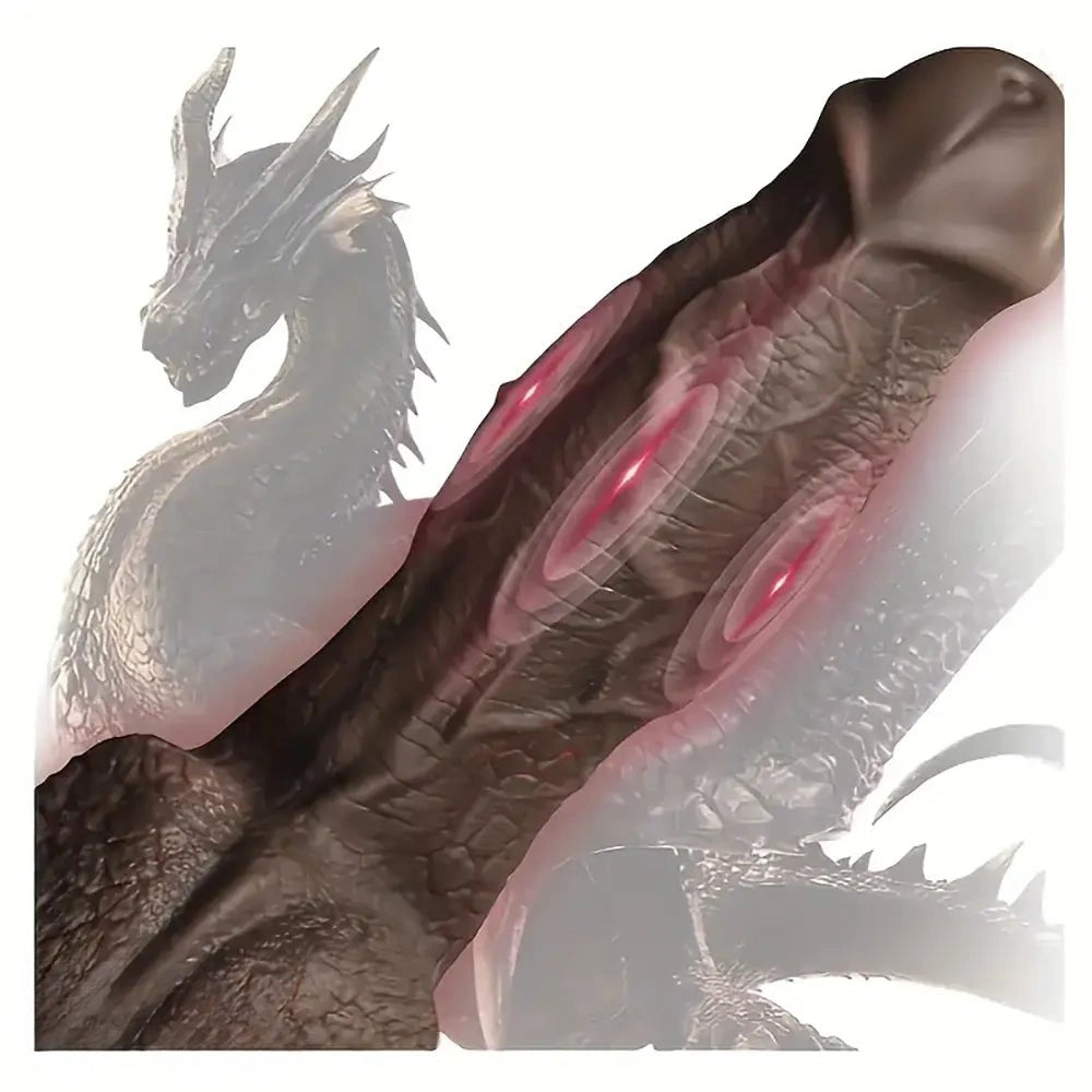 Dragon Scale Fantasy Dildo 8.5in - Silicone Monster Dildo
