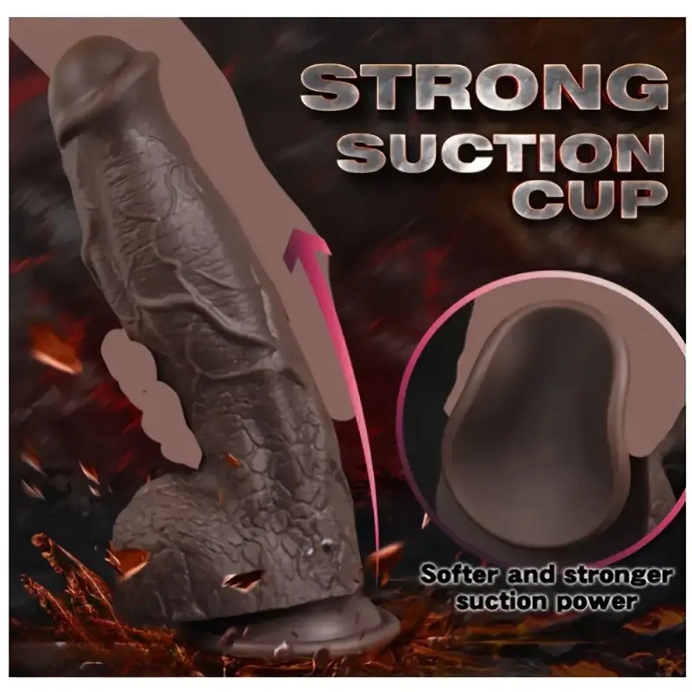 Dragon Scale Fantasy Dildo 8.5in - Silicone Monster Dildo