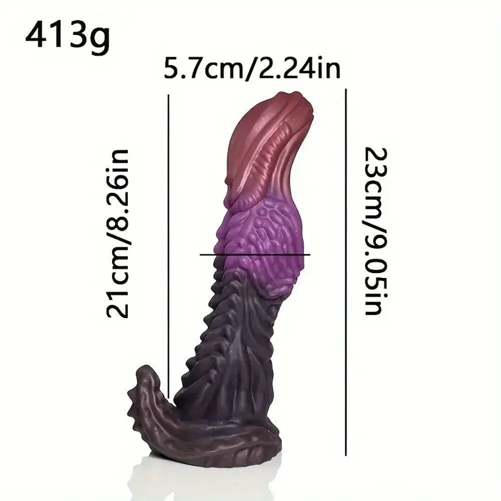 Dragon Scale Fantasy Dildo 9in - Silicone Monster Dildo