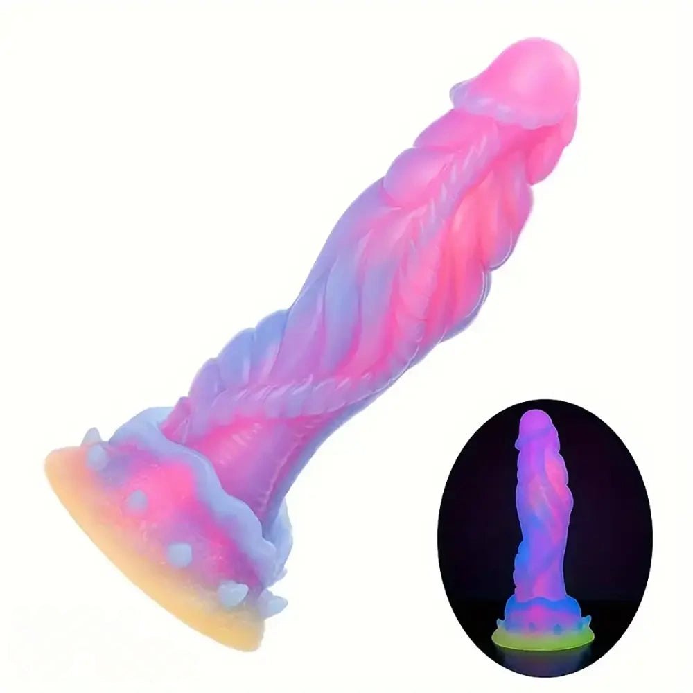 Dragon Scale Fantasy Dildo 8.66 in - Silicone Monster Dildo