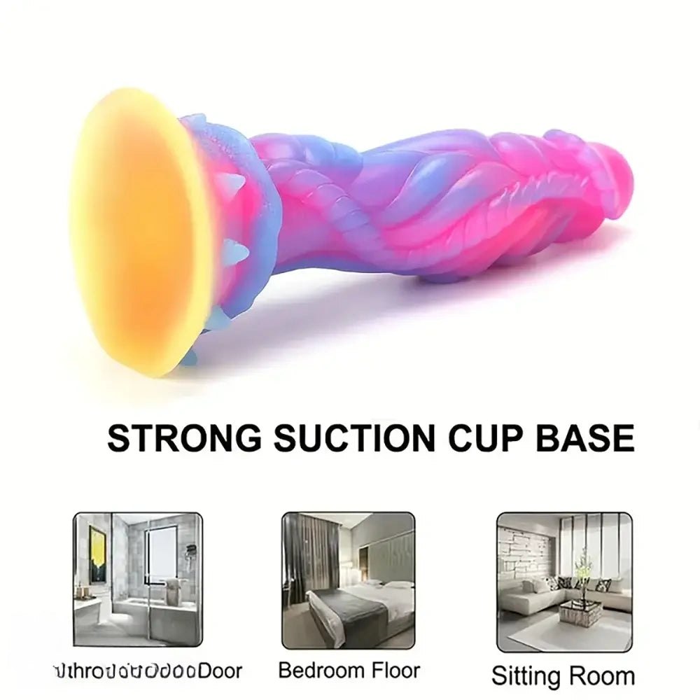 Dragon Scale Fantasy Dildo 8.66 in - Silicone Monster Dildo