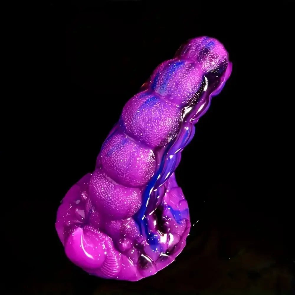 Dragon Tail Fantasy Dildo 8 in - Purple Monster Dildo