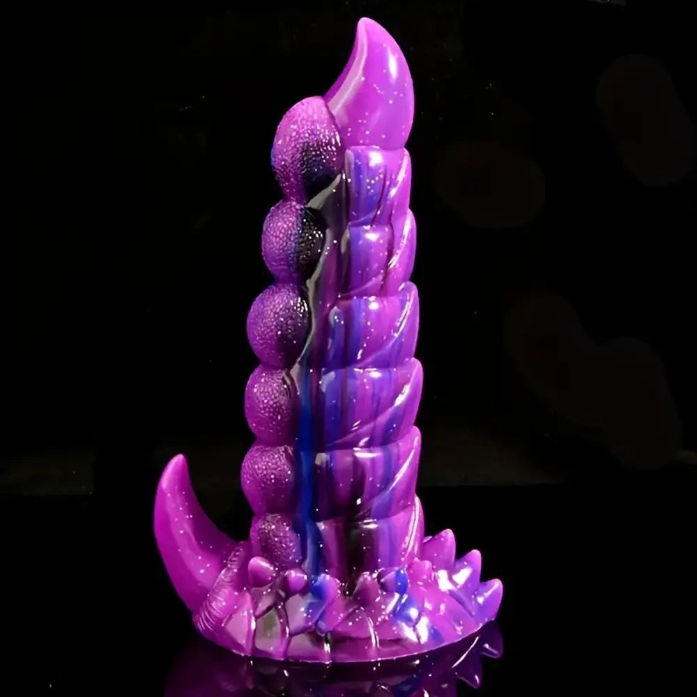 Dragon Tail Fantasy Dildo 8 in - Purple Monster Dildo
