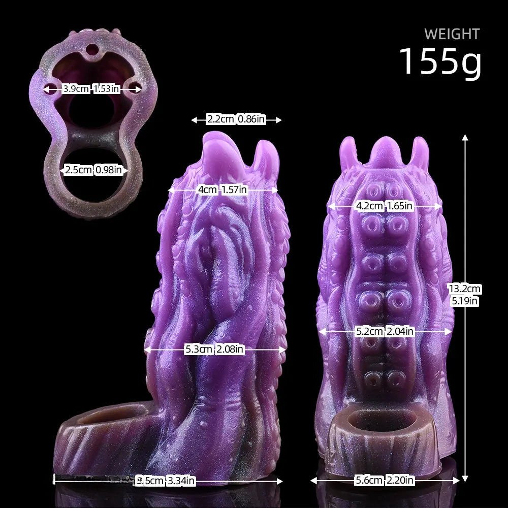 Dragon Tentacle Fantasy Dildo 5.2in - Silicone Fantasy Dildo