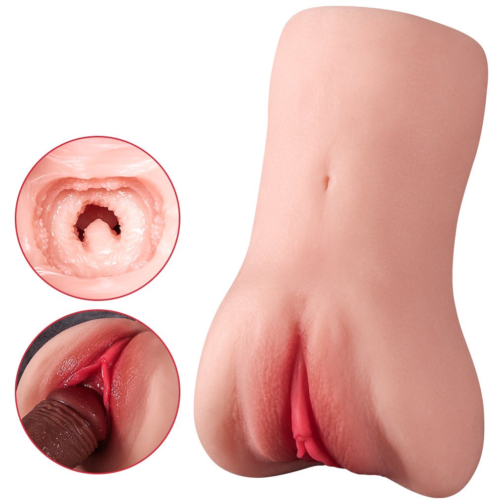Dual-Channel Stroker, Medical-Grade - Male Masturbator