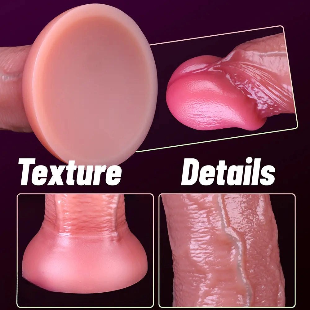 Dual-Density Curved G-Spot Dildo - curved silicone g-spot dildo