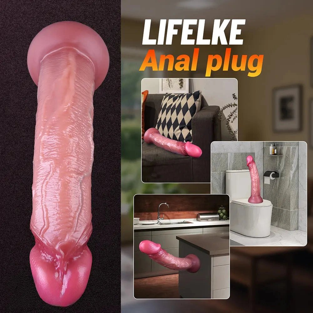 Dual-Density Curved G-Spot Dildo - curved silicone g-spot dildo