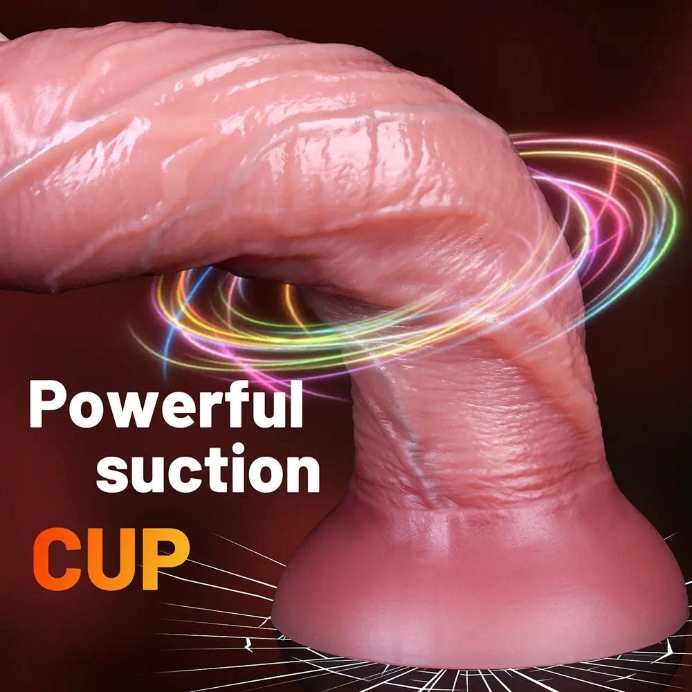 Dual-Density Curved G-Spot Dildo - curved silicone g-spot dildo