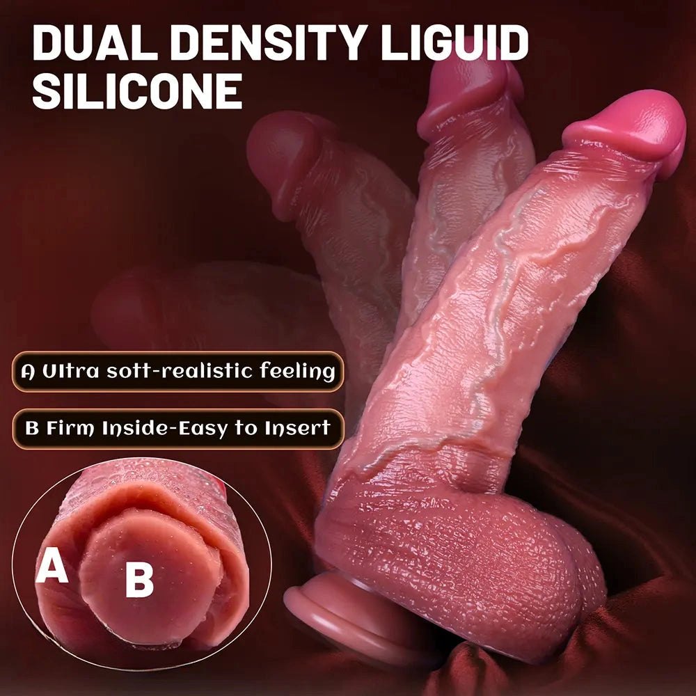 Dual Density Realistic Dildo - Curved G-Spot Dildo