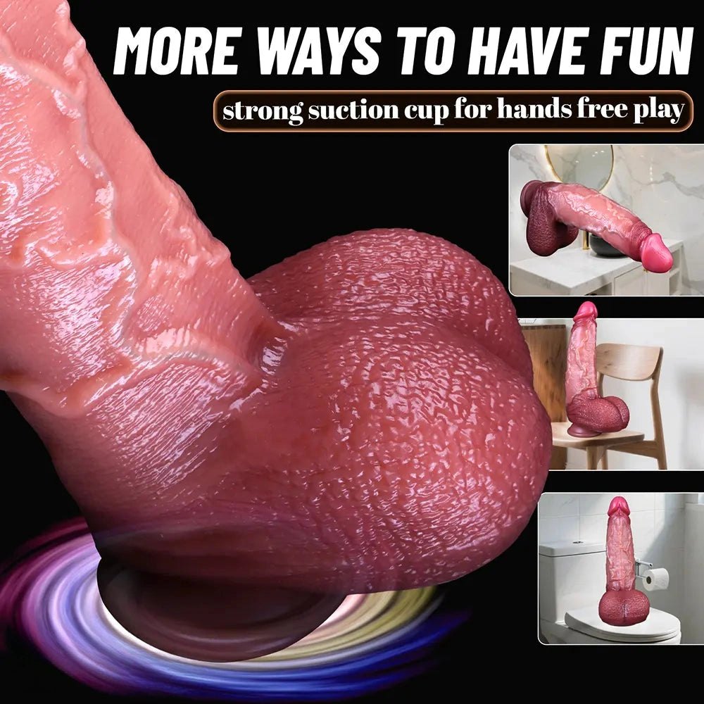 Dual Density Realistic Dildo - Curved G-Spot Dildo
