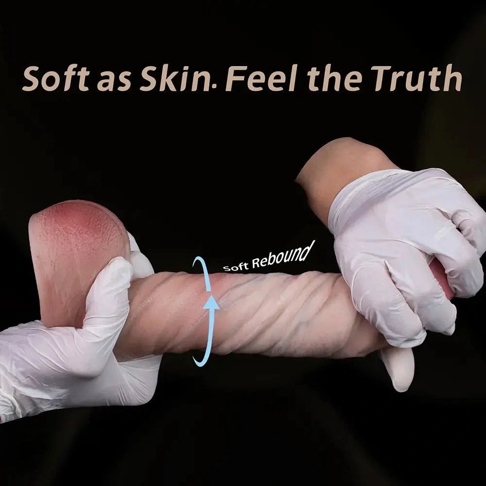 Dual Density Realistic Dildo 8in - Suction Cup Realistic Dildo